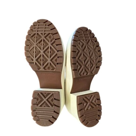 NEW!! "CONVERSE" LIMITED EDITION White Chunky High Top Heel Shoes SZ Women's 7 - Picture 6 of 6